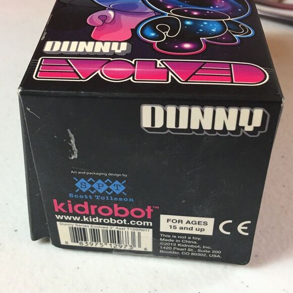 Kidrobot Huck Gee Dunny 2013 Evolved Series Police 3/20 Open Box Sealed Baton - Picture 9 of 12